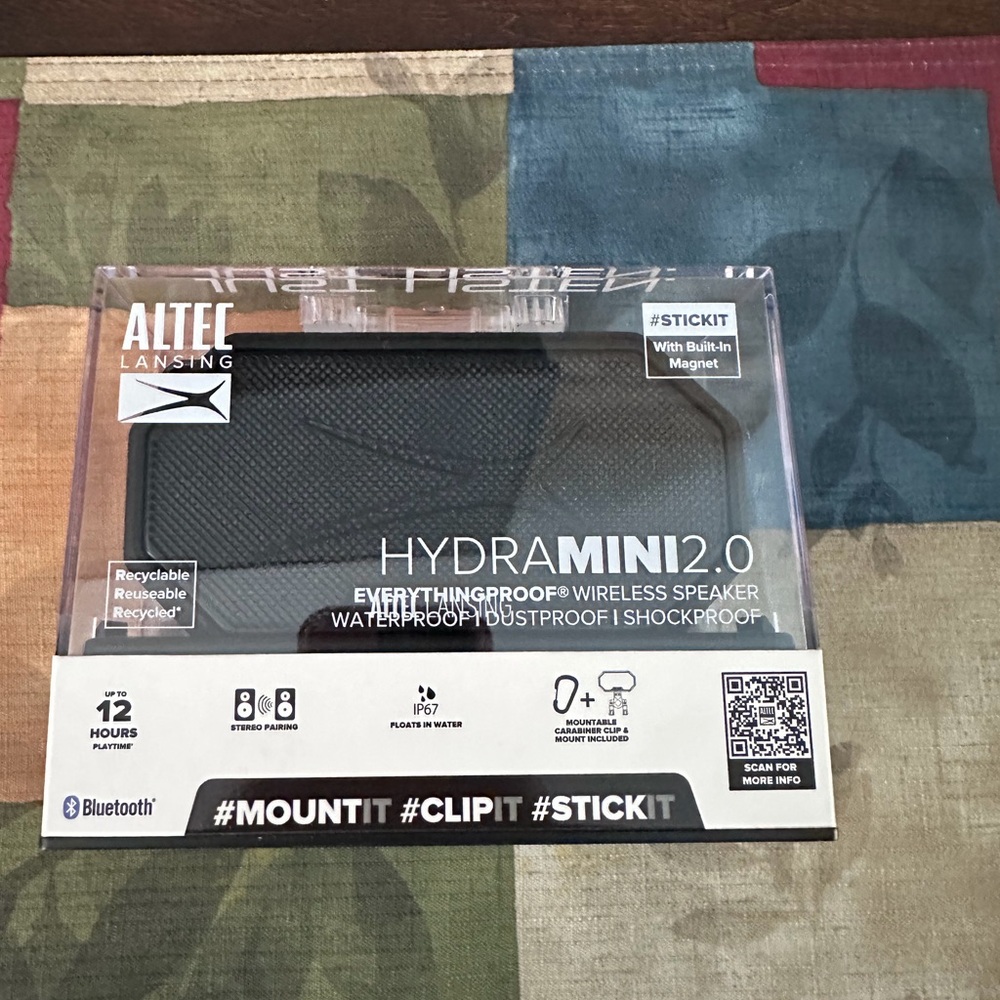 Altec Lansing HydraMini 2.0 Wireless Speaker Portable Bluetooth NEW